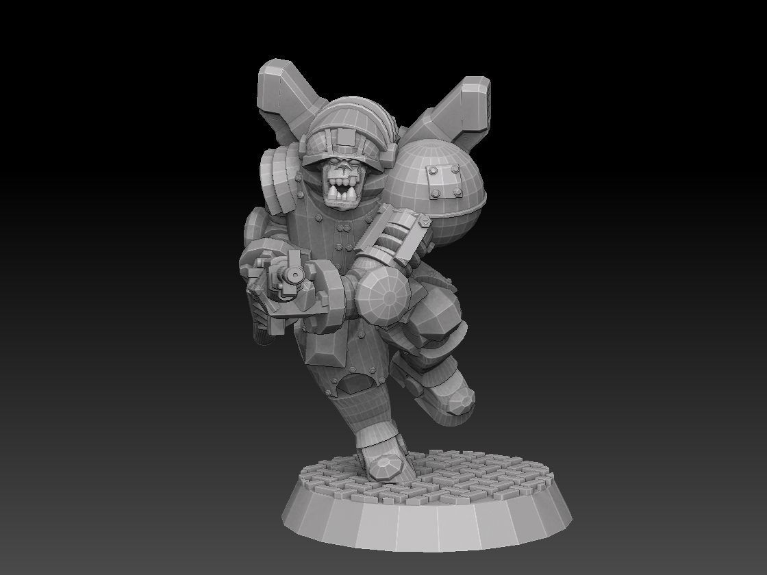 Orc Astroknight Megapack 3D print model_12