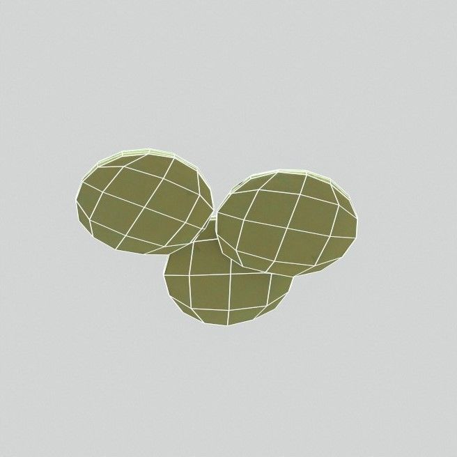 Mint Chocolate Chip Cookies G74 Low-poly 3D model_15