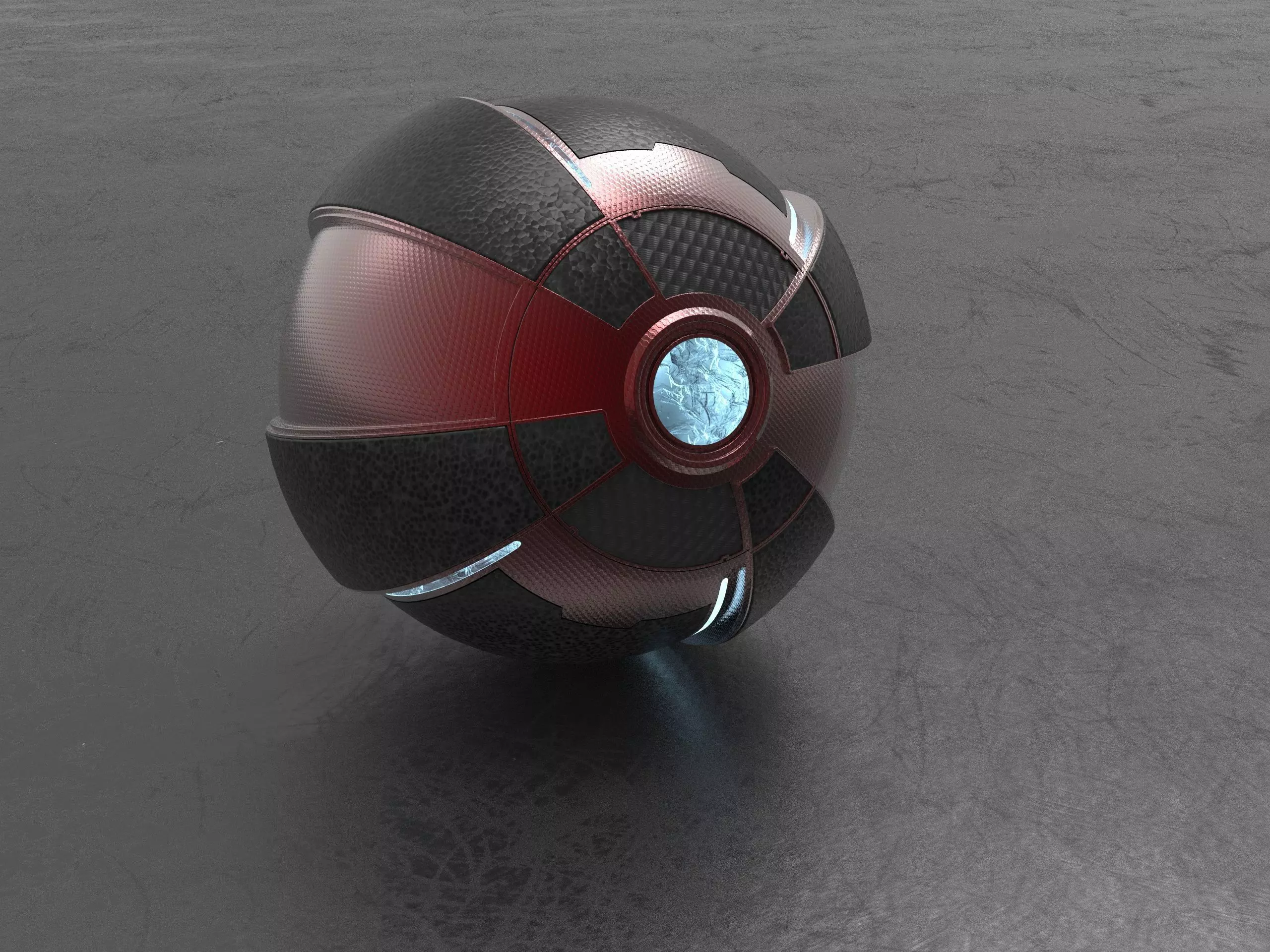 freeze grenade Low-poly 3D model_0