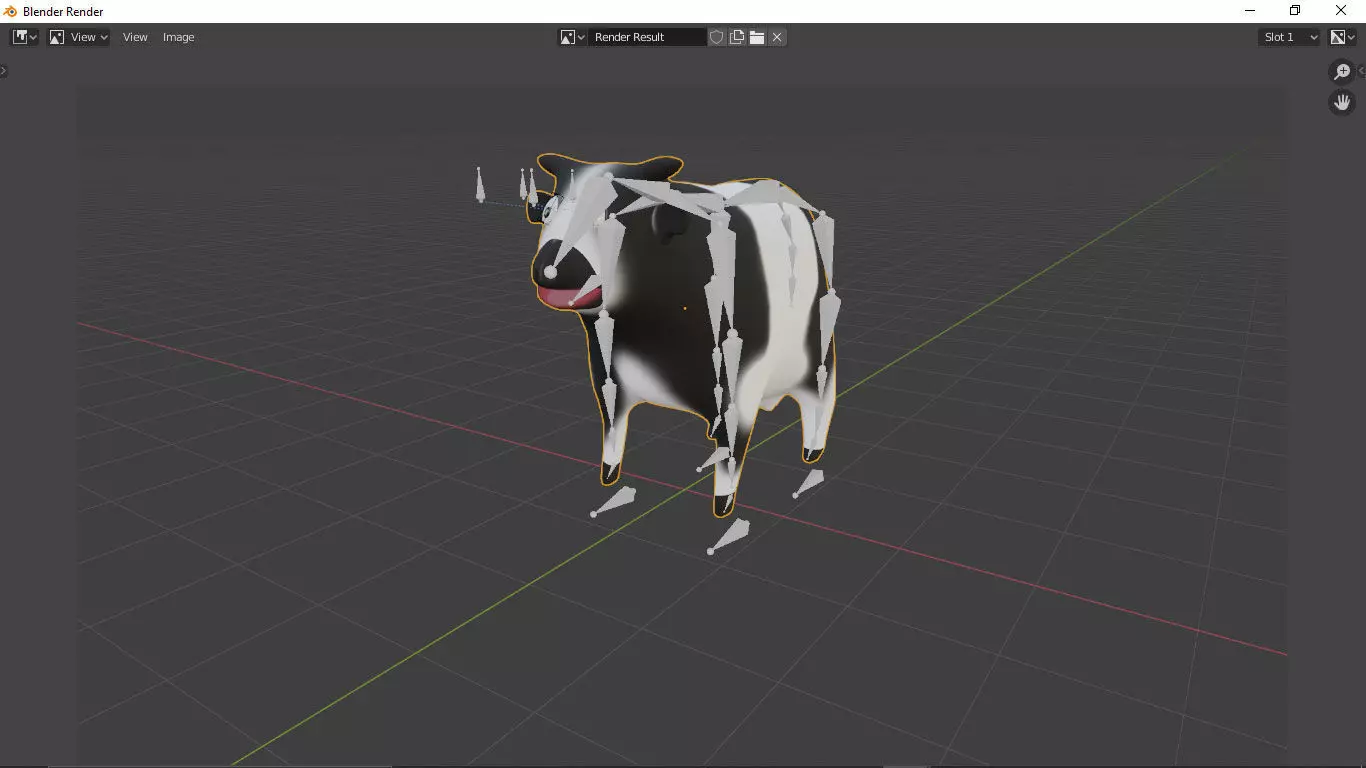 cow cartoon Free 3D model