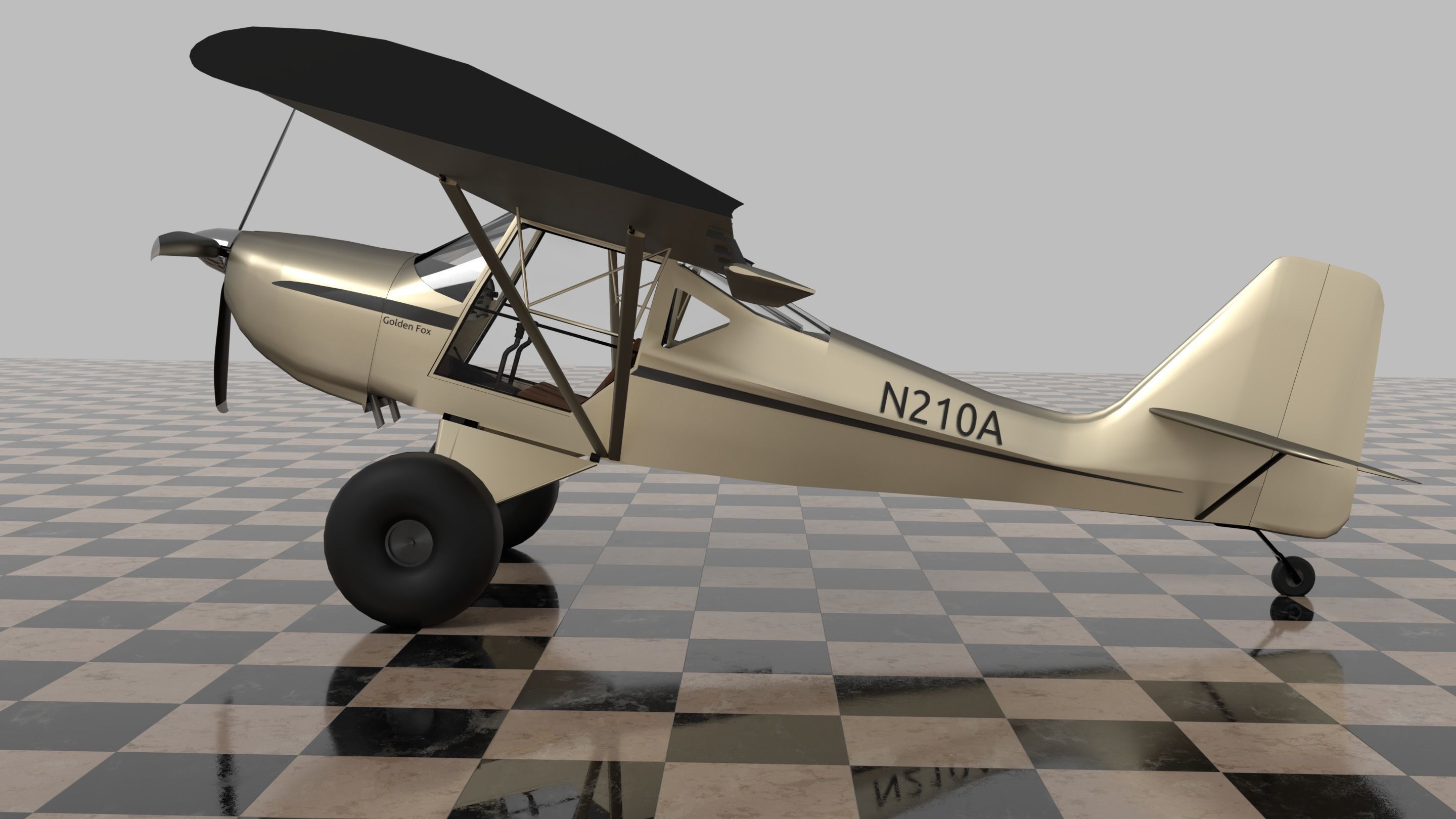 Kitfox - The Golden Fox 3D model_3