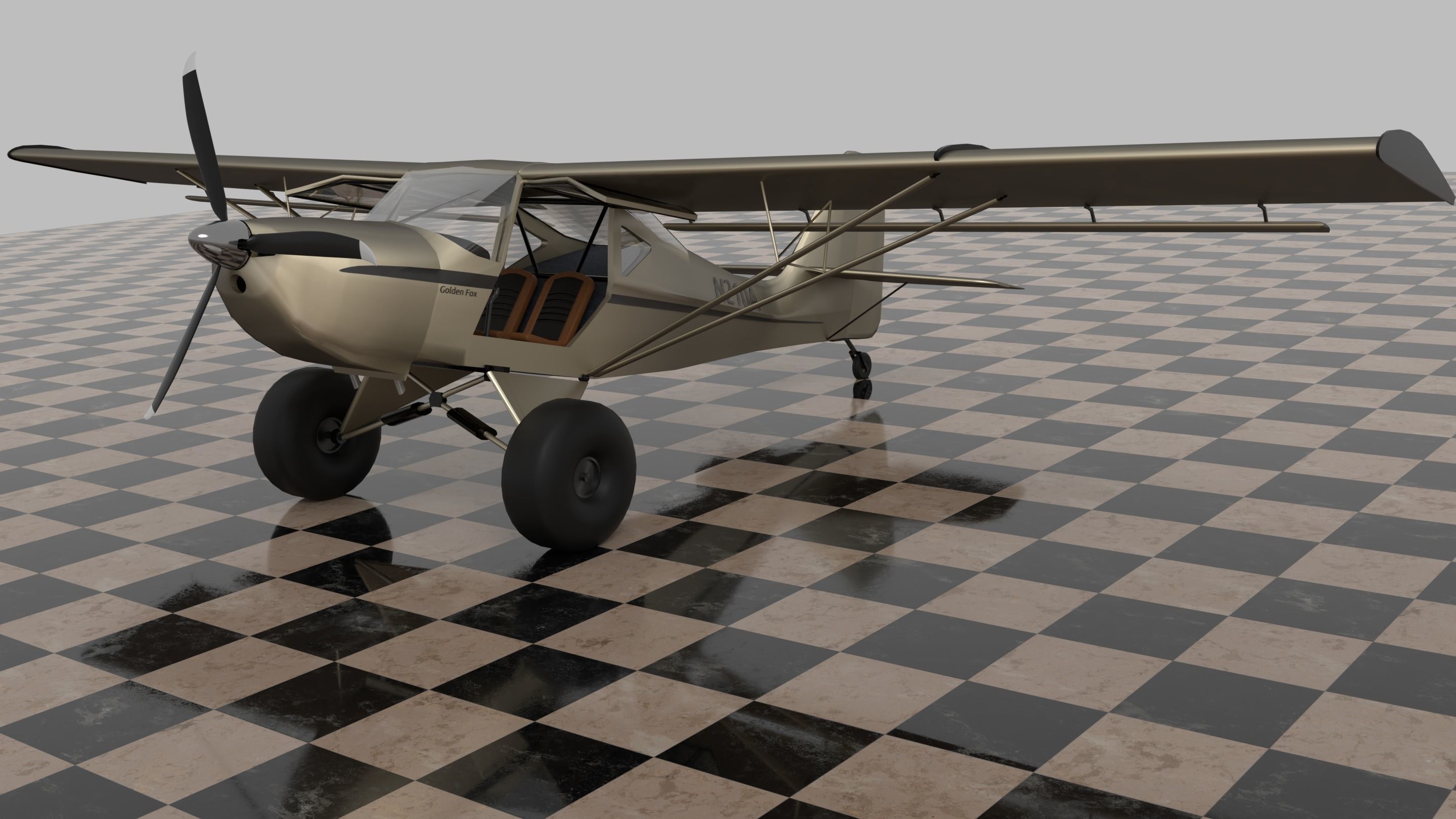 Kitfox - The Golden Fox 3D model_5