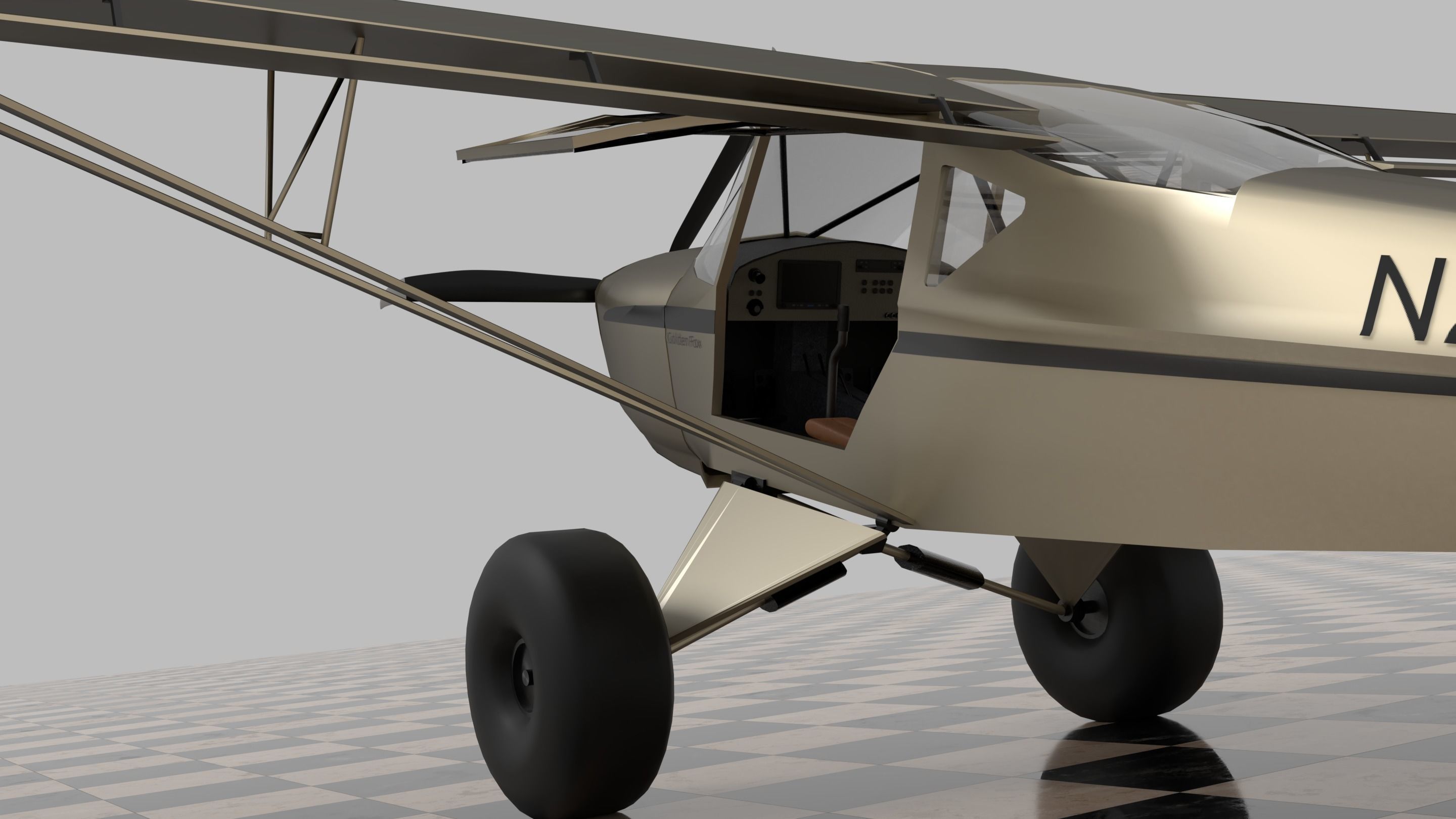 Kitfox - The Golden Fox 3D model_4