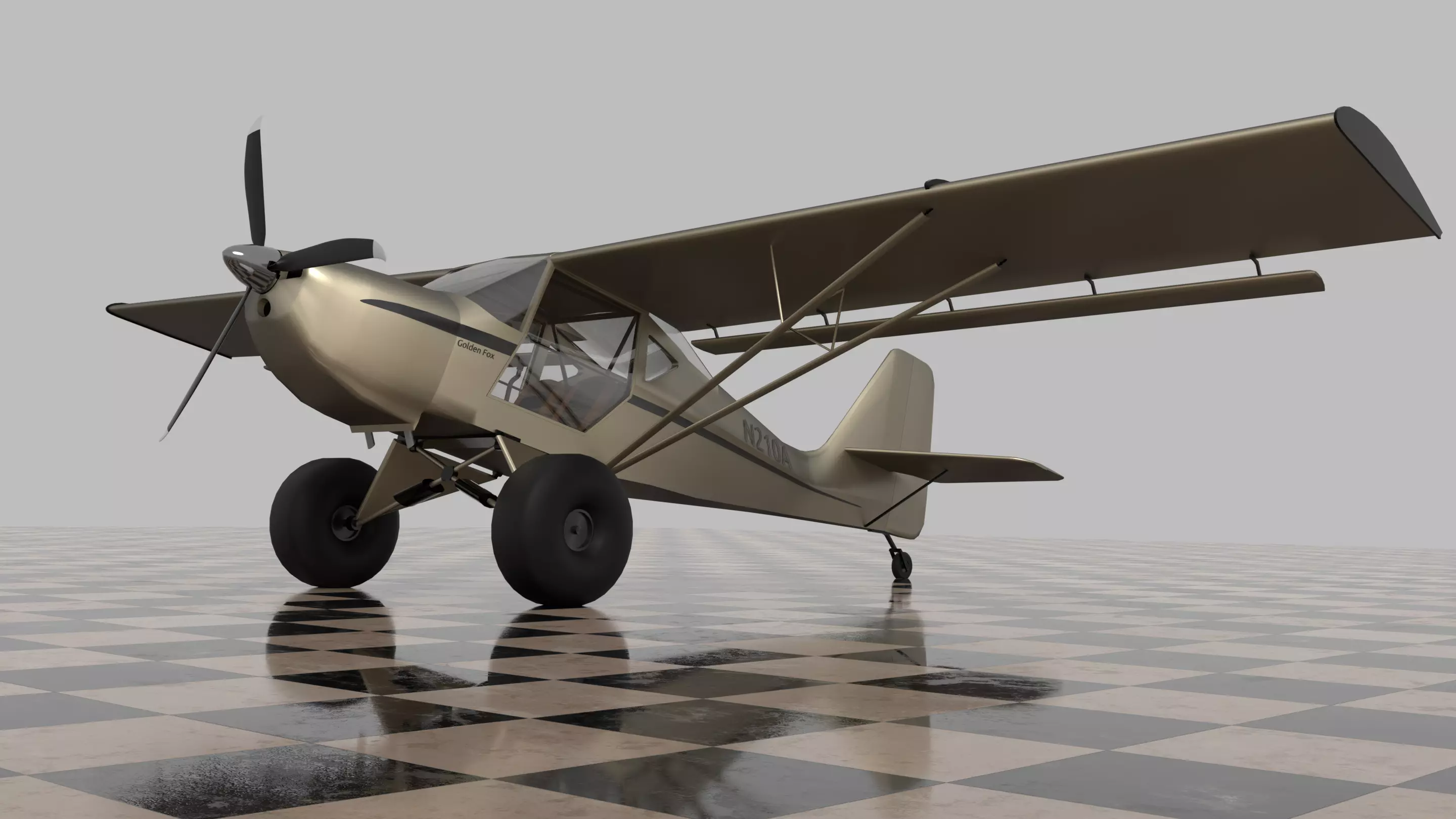 Kitfox - The Golden Fox 3D model_0