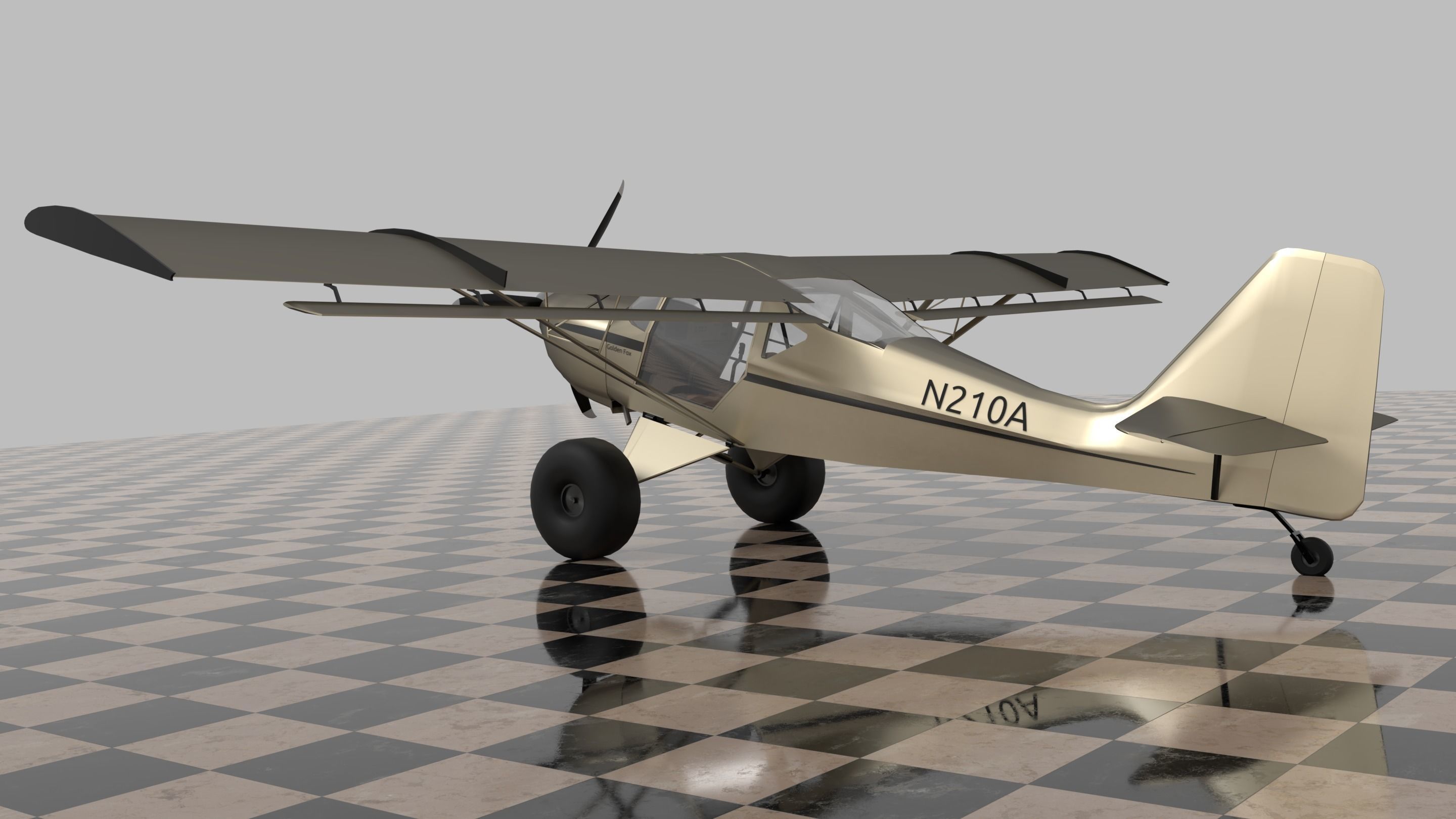 Kitfox - The Golden Fox 3D model_7