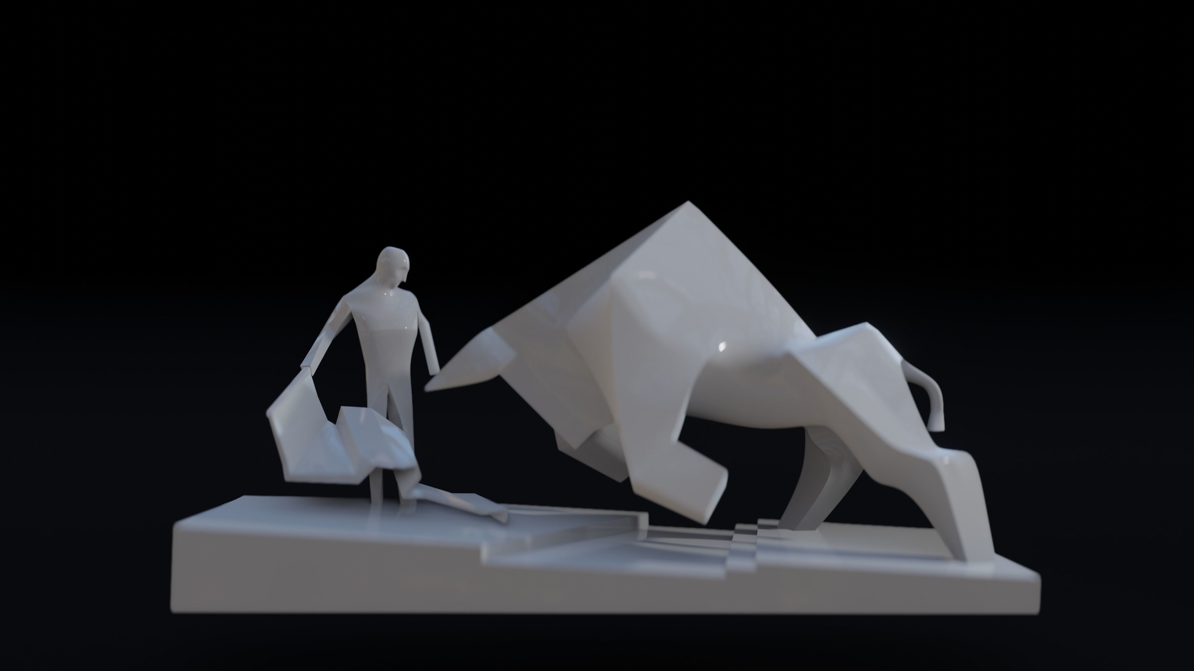 Dune 2021 House Atreides Bull Statue 3D Model for 3D Printing 3D print model_2