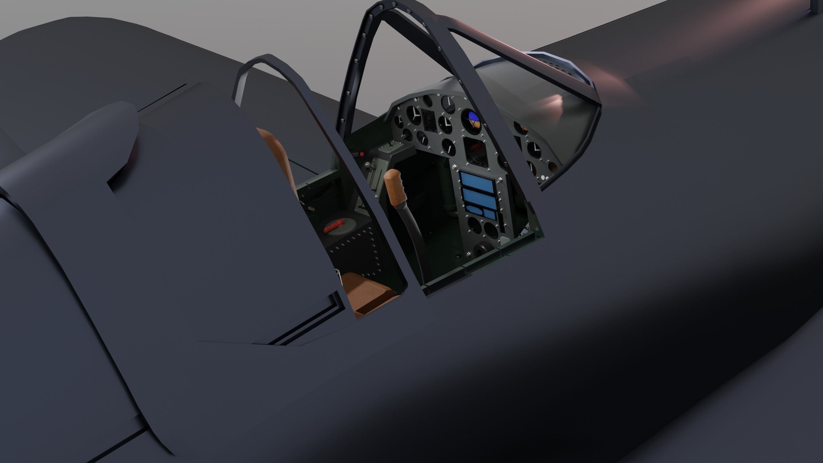 Vought F4u Corsair 3D model_4