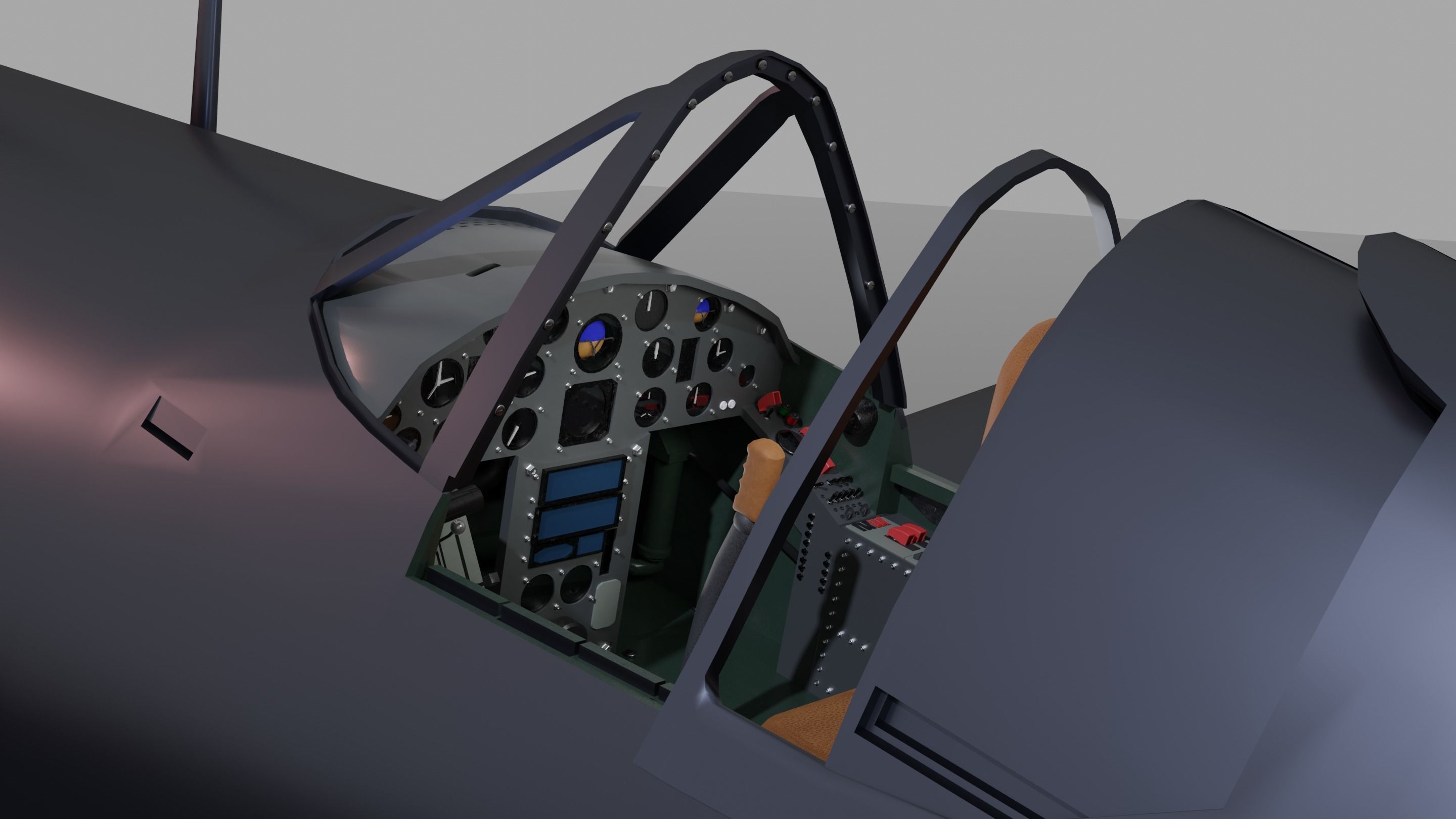 Vought F4u Corsair 3D model_3