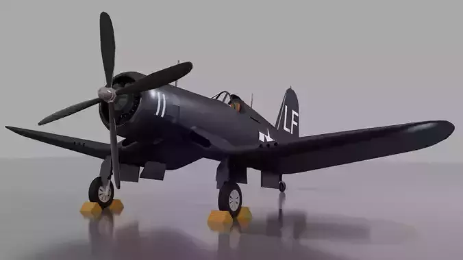 Vought F4u Corsair 3D model