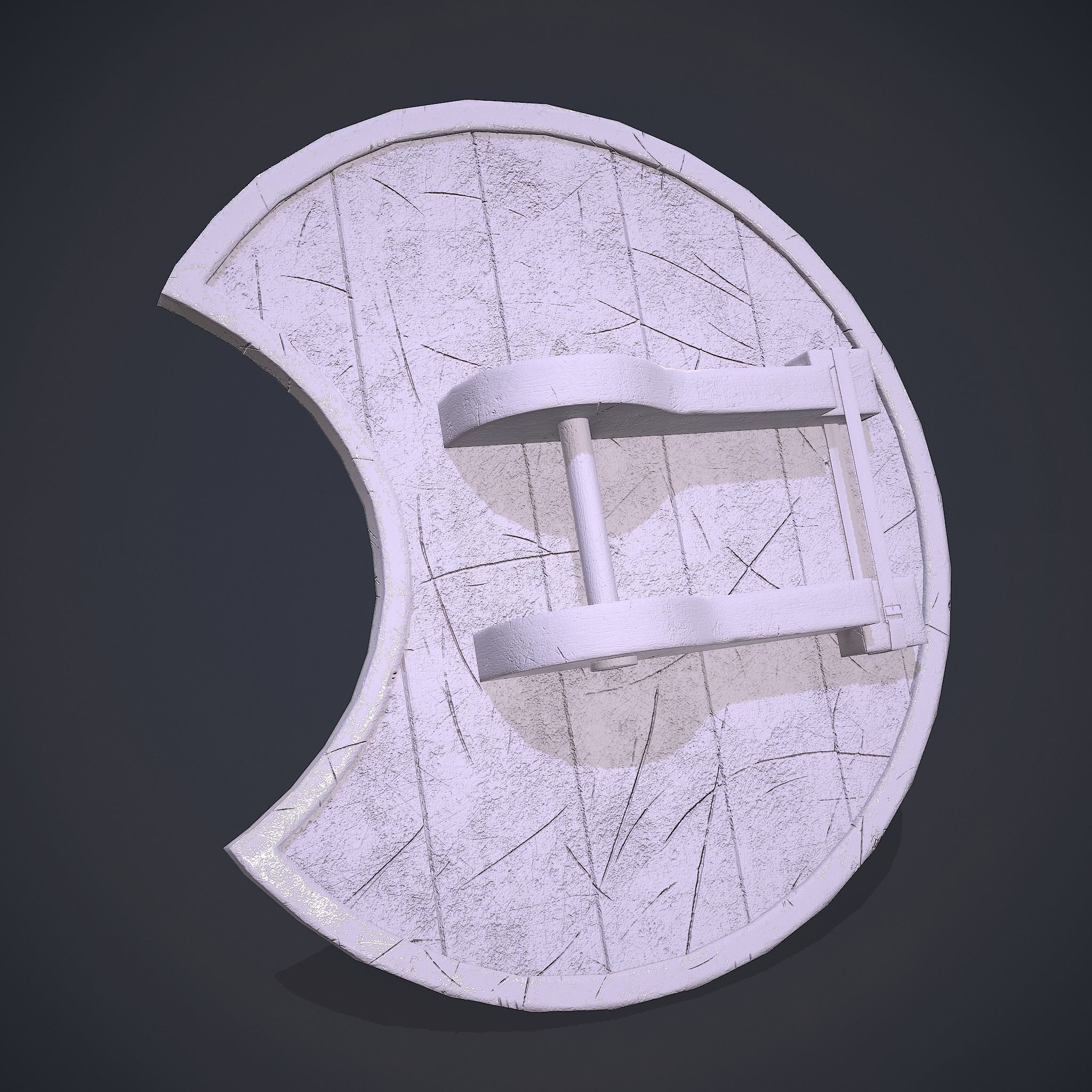 Medeival Warriors LARP Shield Low-poly 3D model_18