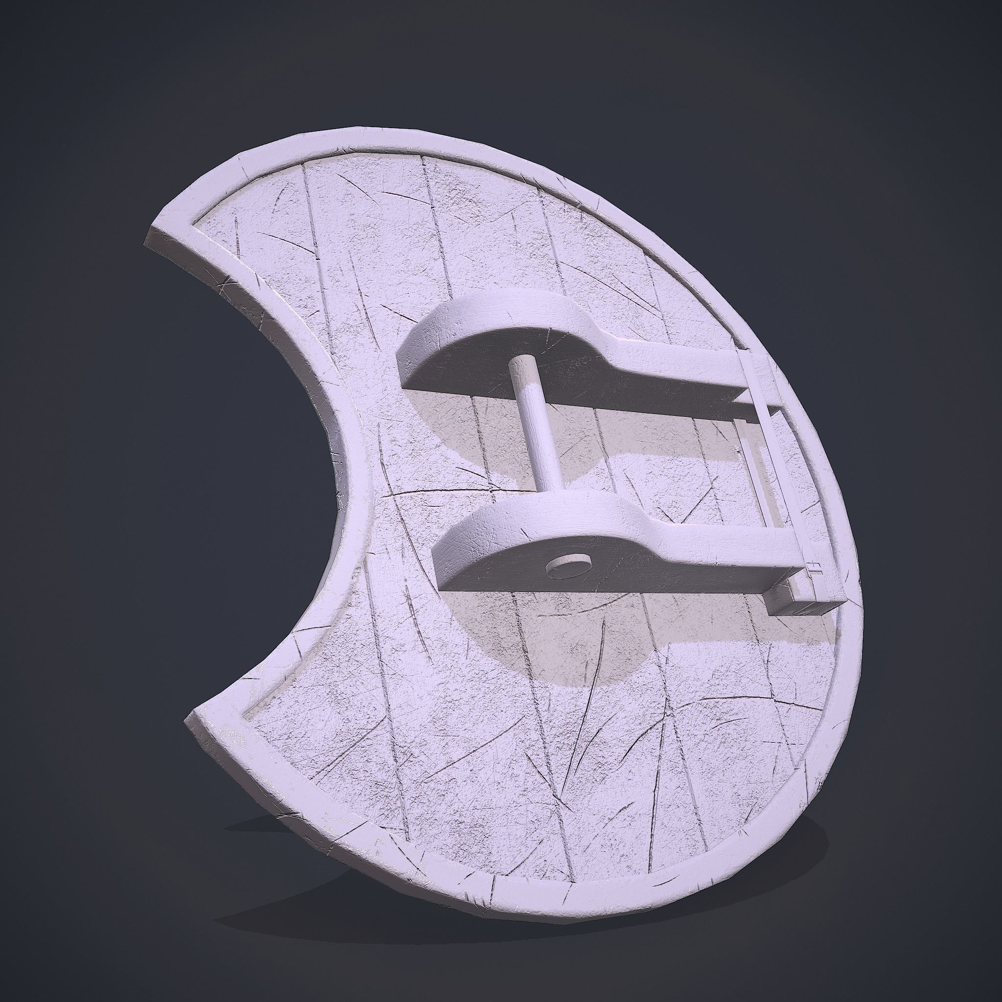 Medeival Warriors LARP Shield Low-poly 3D model_22