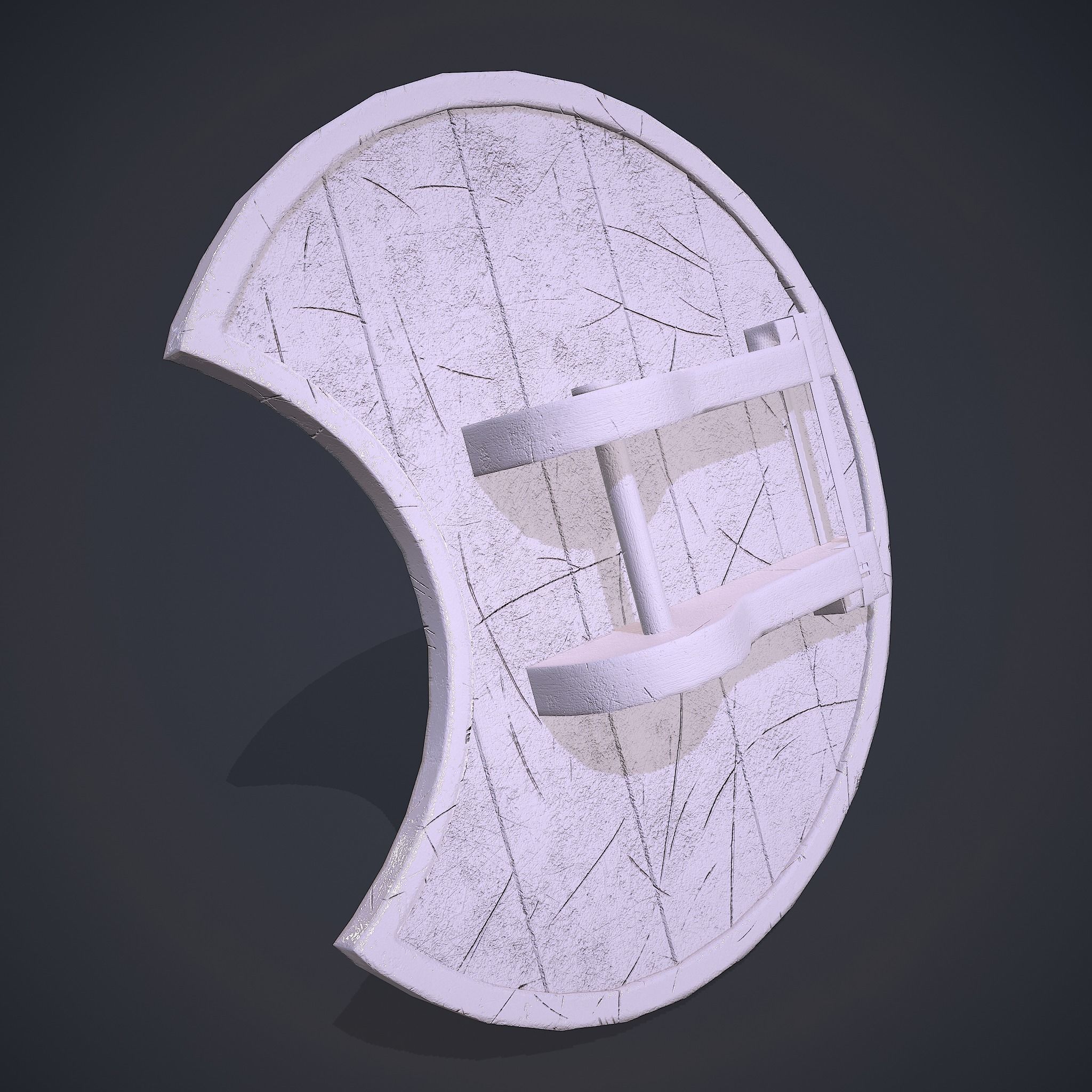 Medeival Warriors LARP Shield Low-poly 3D model_21