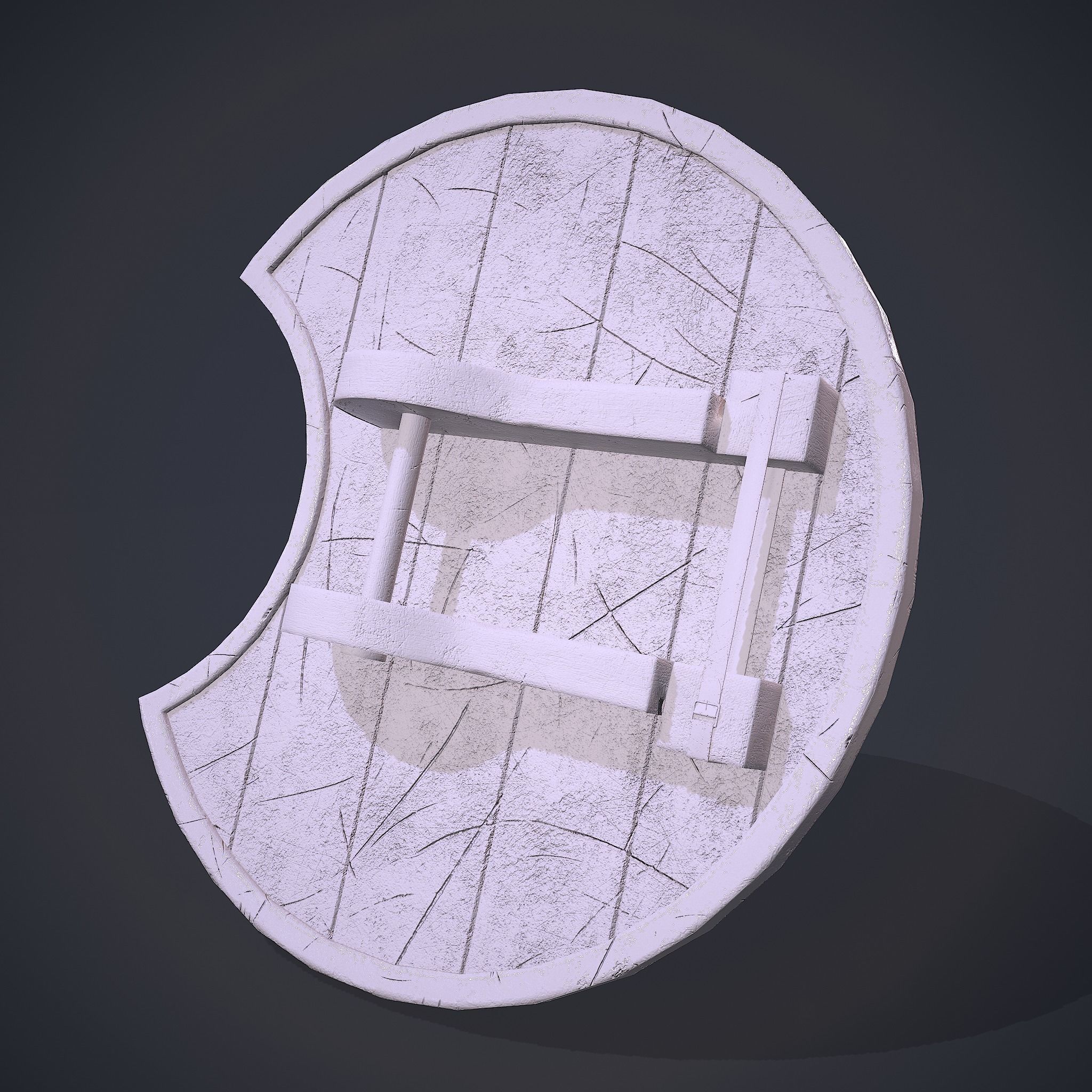Medeival Warriors LARP Shield Low-poly 3D model_19