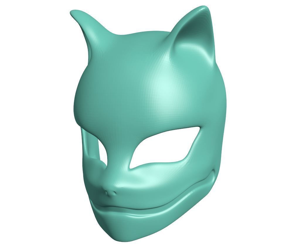 Mask - Kitsune 3D print model_1