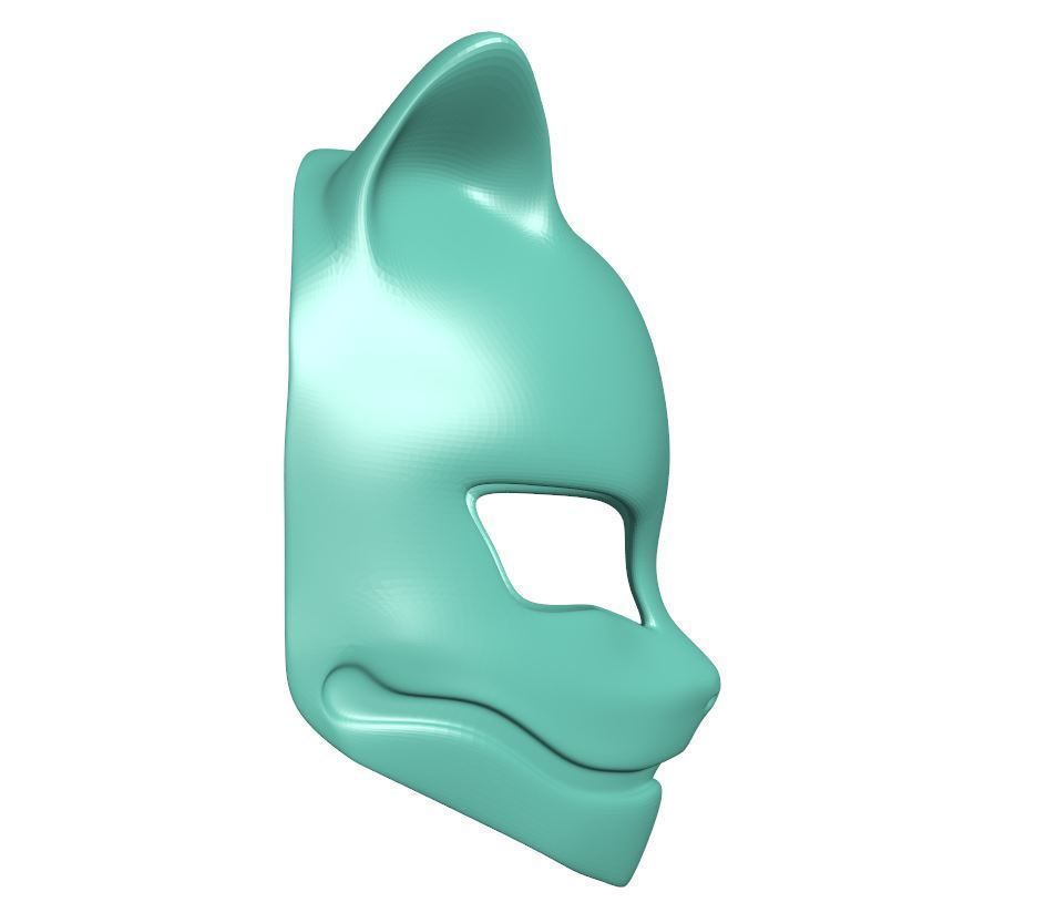 Mask - Kitsune 3D print model_2