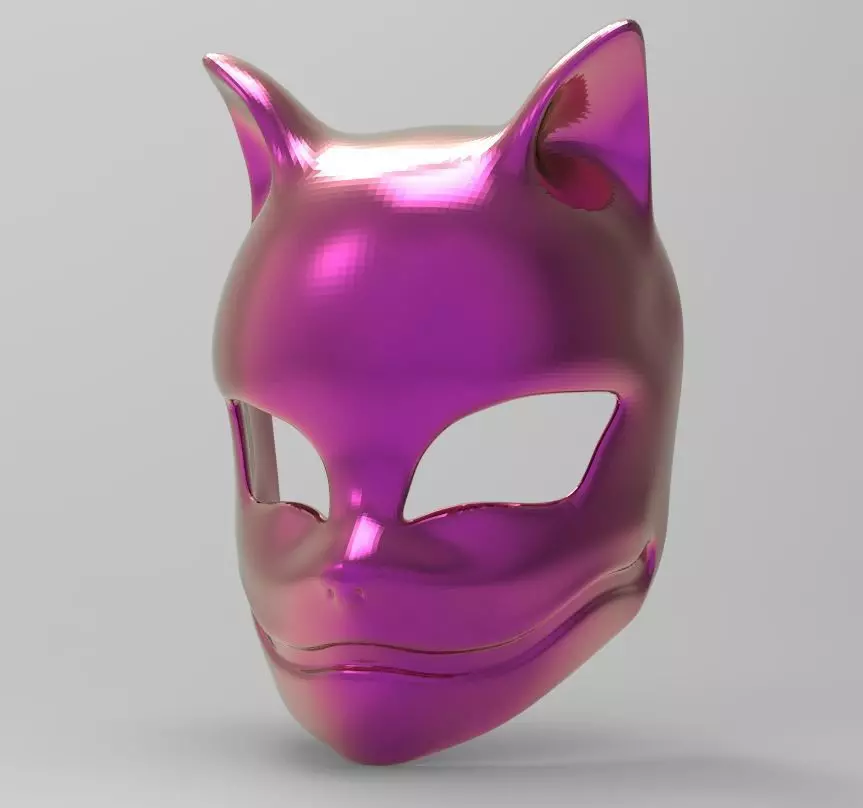 Mask - Kitsune 3D print model_0