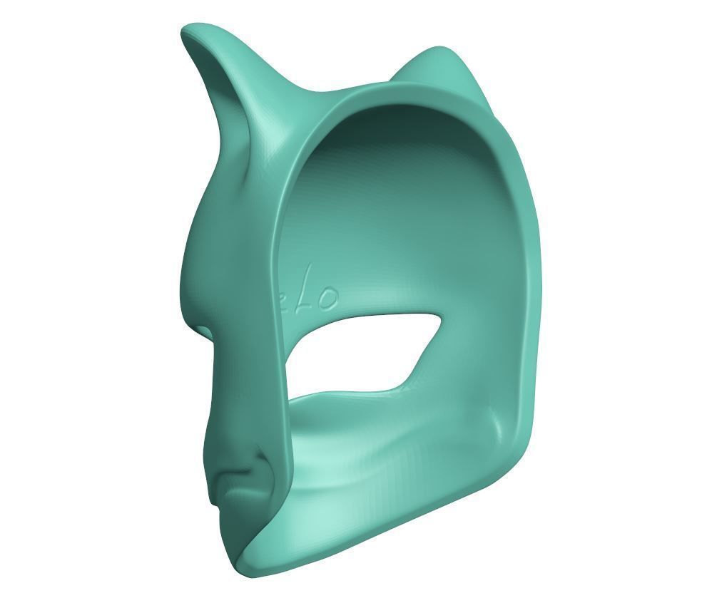 Mask - Kitsune 3D print model_3