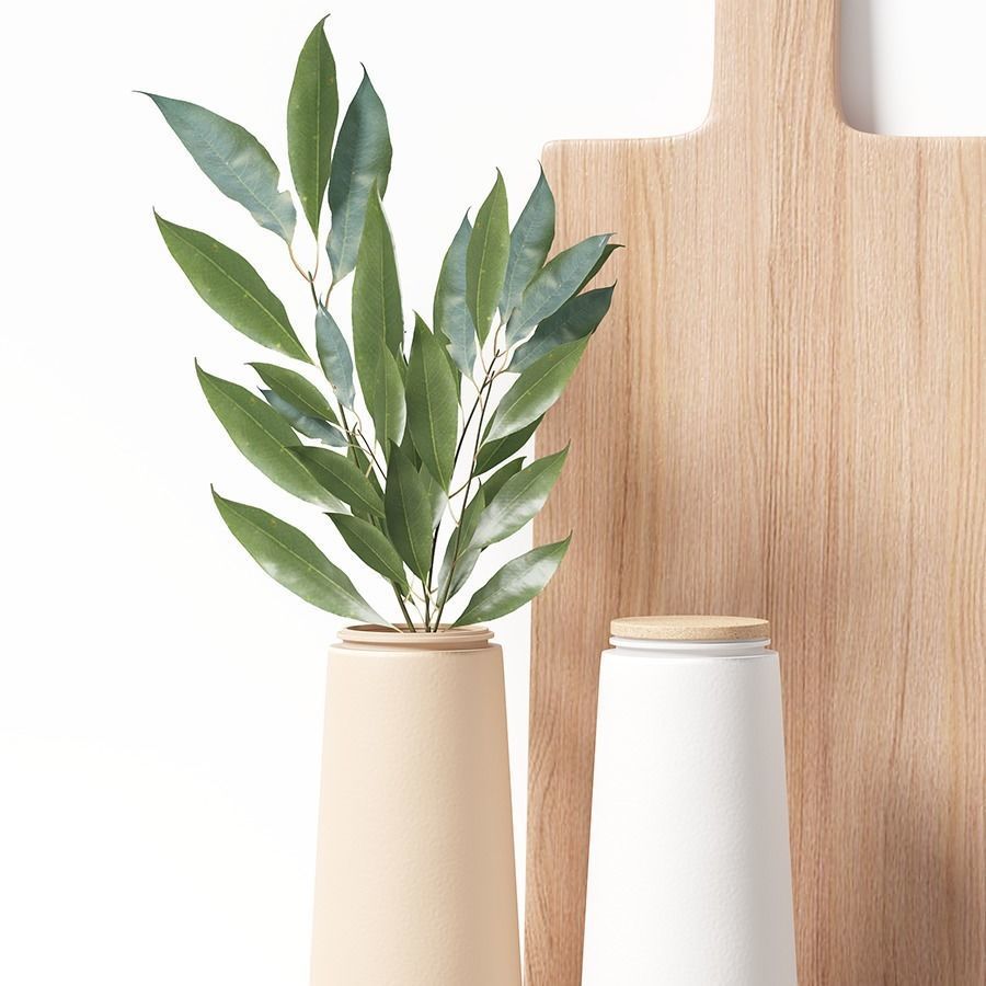 Minimalist tableware 3D model_3