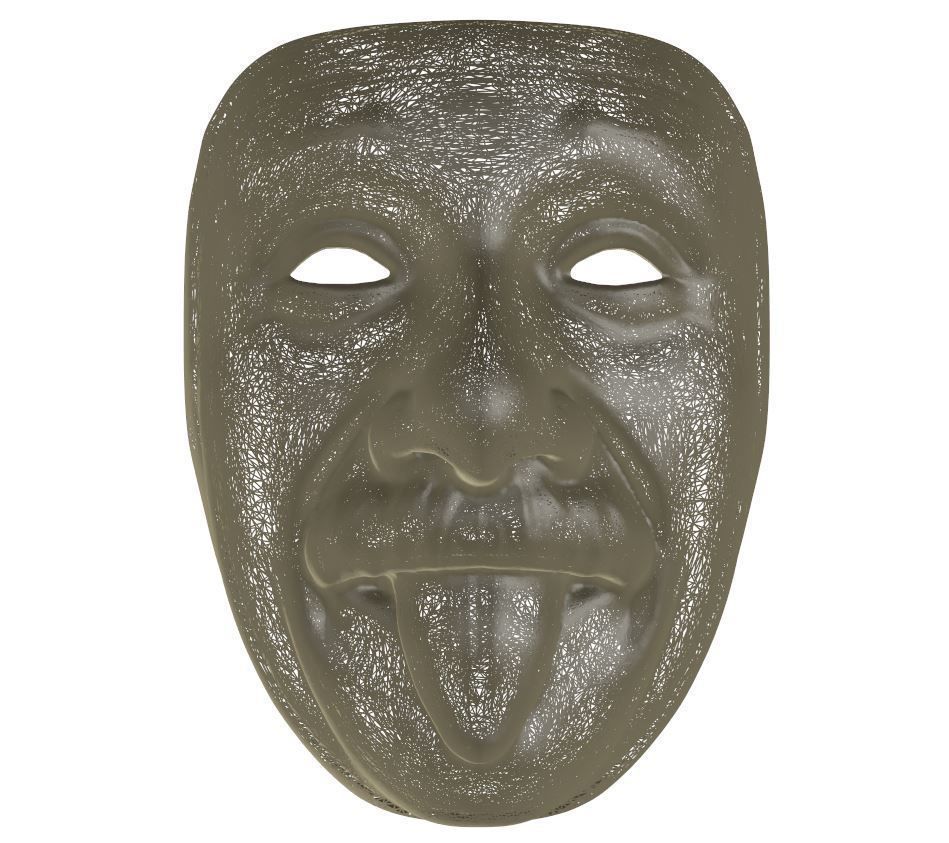 Mask - Einstein 3D print model_4