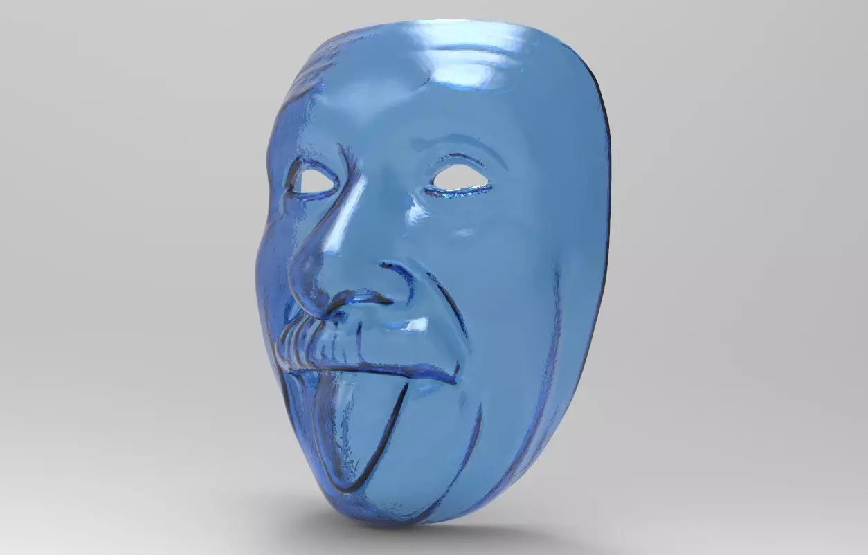 Mask - Einstein 3D print model_0