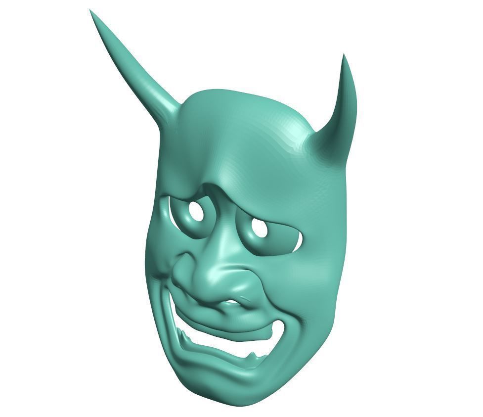 Mask - hannya 3D print model_1