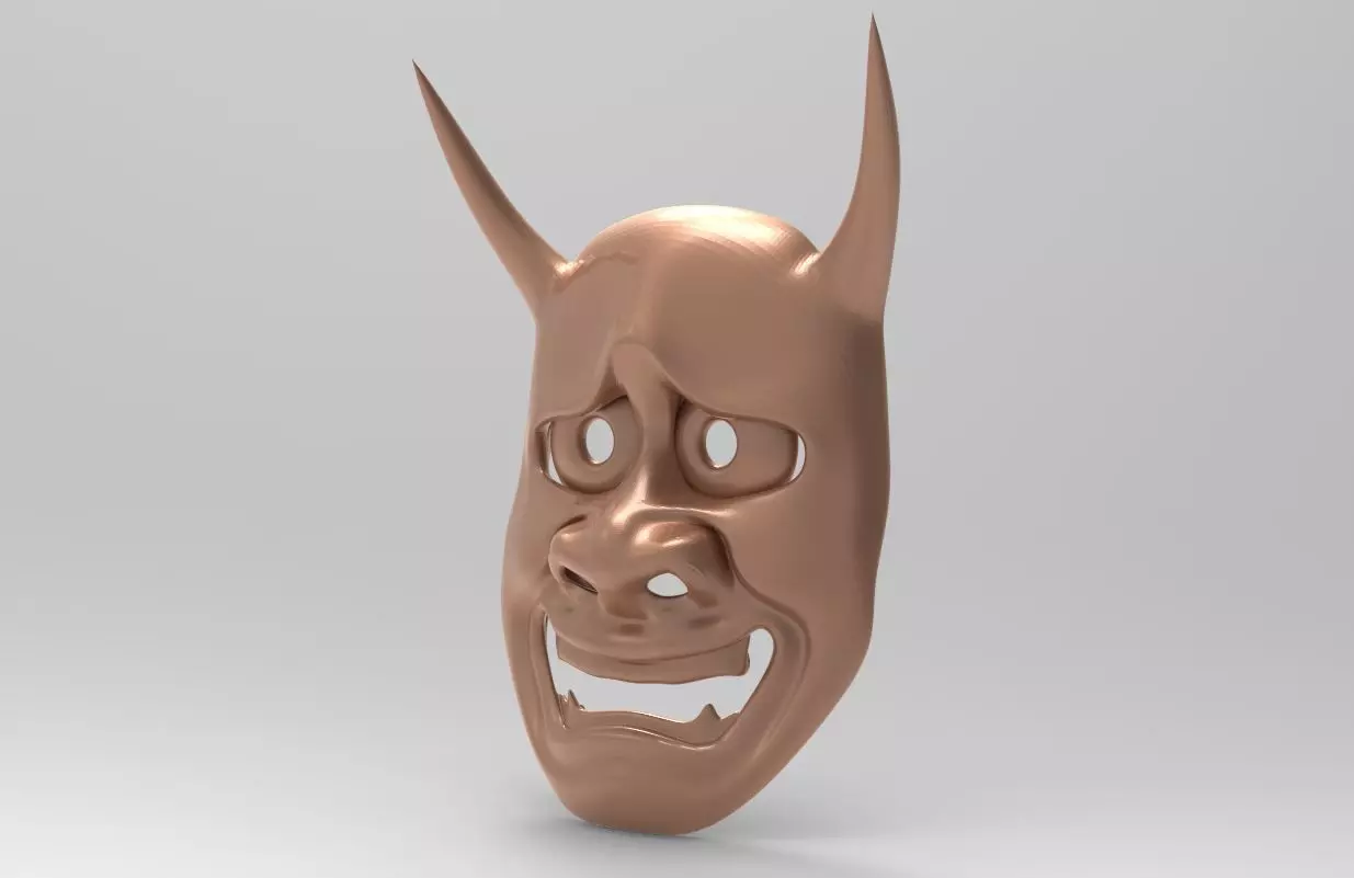 Mask - hannya 3D print model_0
