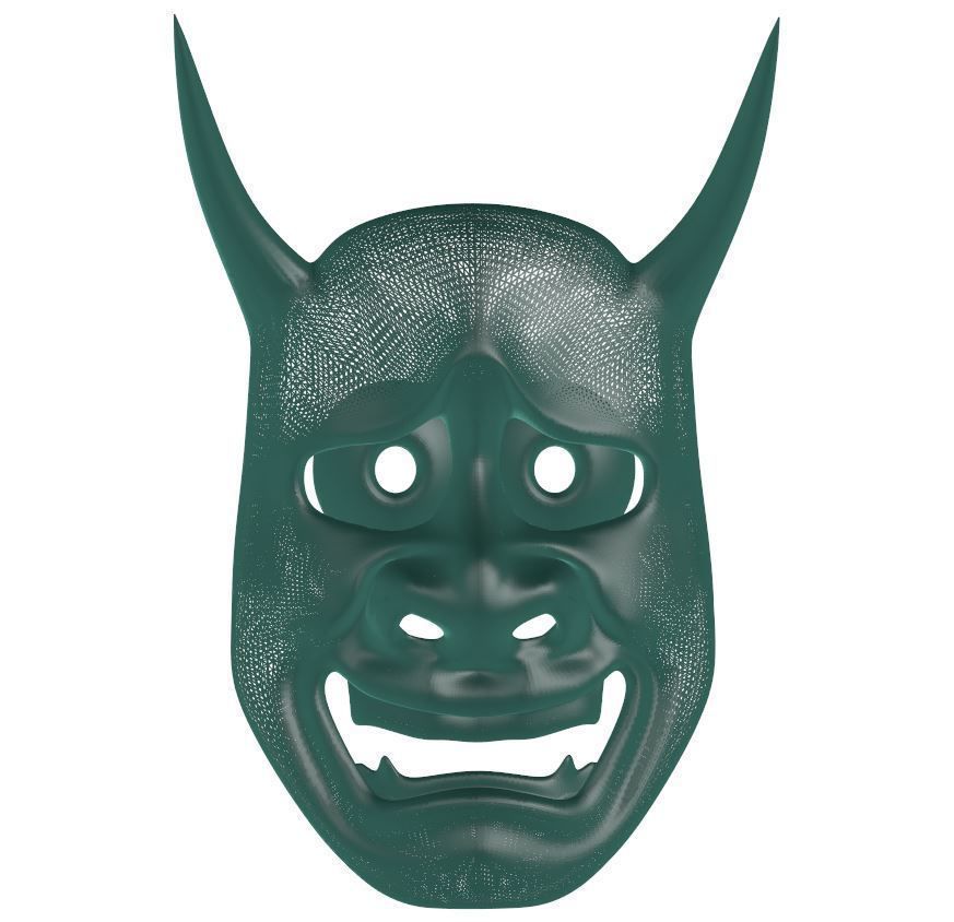 Mask - hannya 3D print model_4