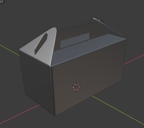 Take away box large 3D model_6