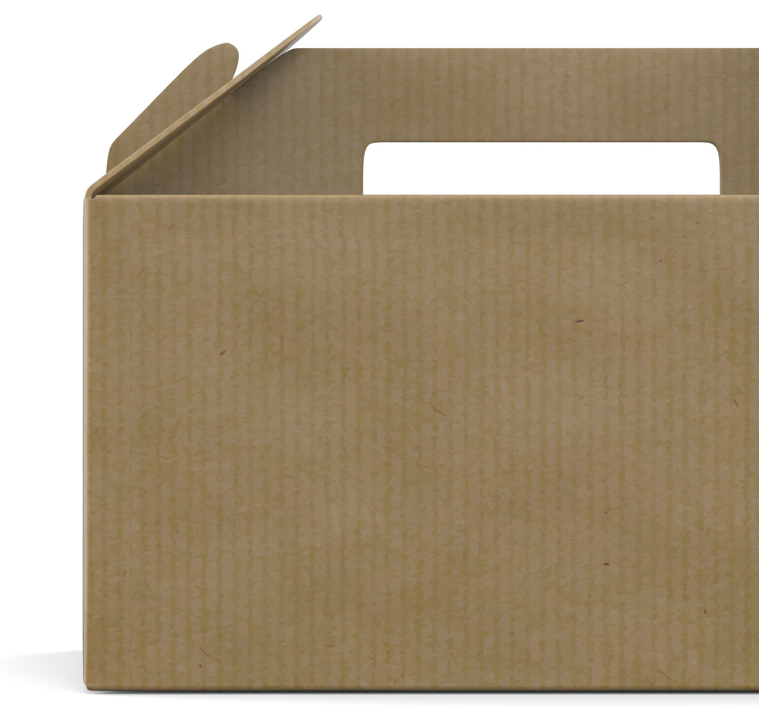 Take away box large 3D model_1