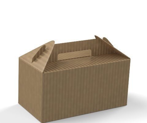 Take away box large 3D model_2