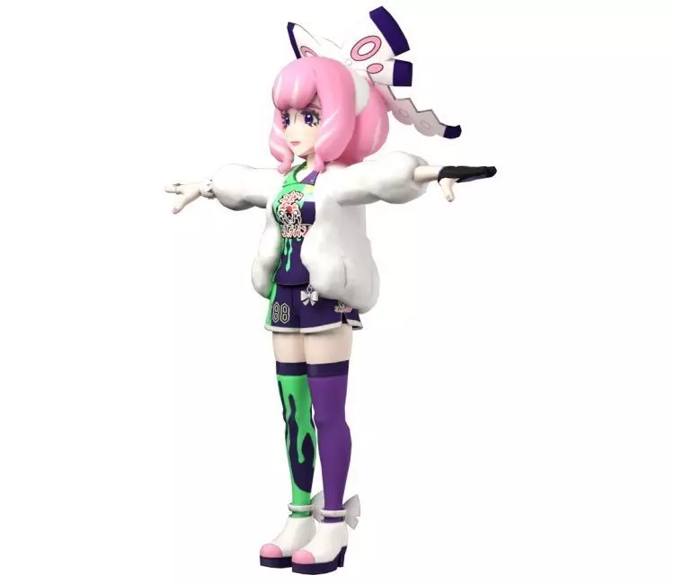 Cartoon - Character free Free low-poly 3D model_0