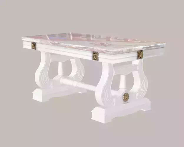 Dinning table classic with granite face