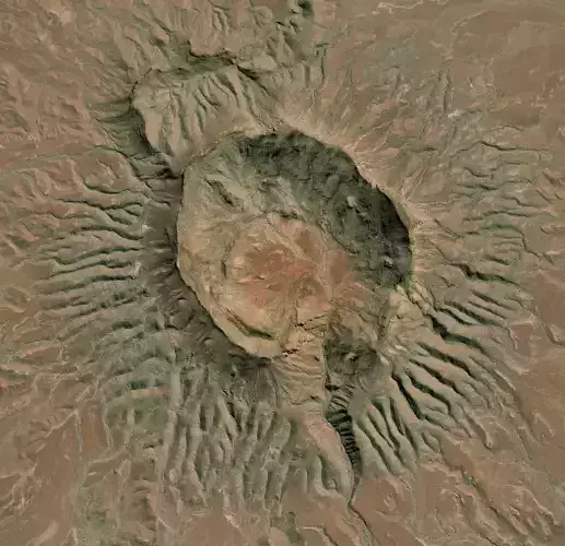 Brukkaros Crater Mountain 3D model Namibia