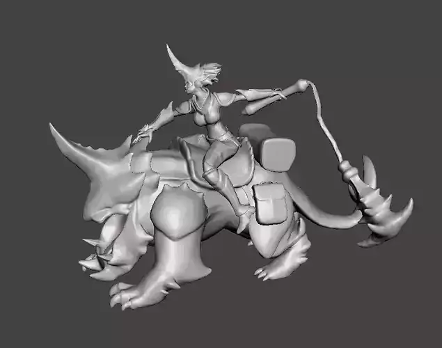 Beast Hunter Sejuani 3D Model