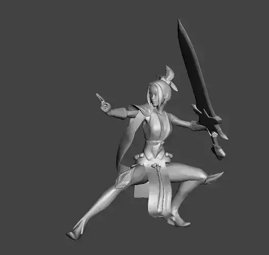 Valiant Sword 3D Model 3D print model