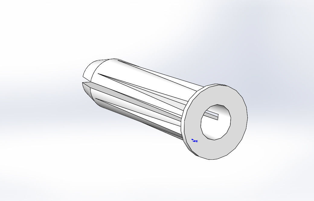 Dowel 25-4-6 GOST 26998-86 length is 25 mm diameter 6 mm 3D print model_3
