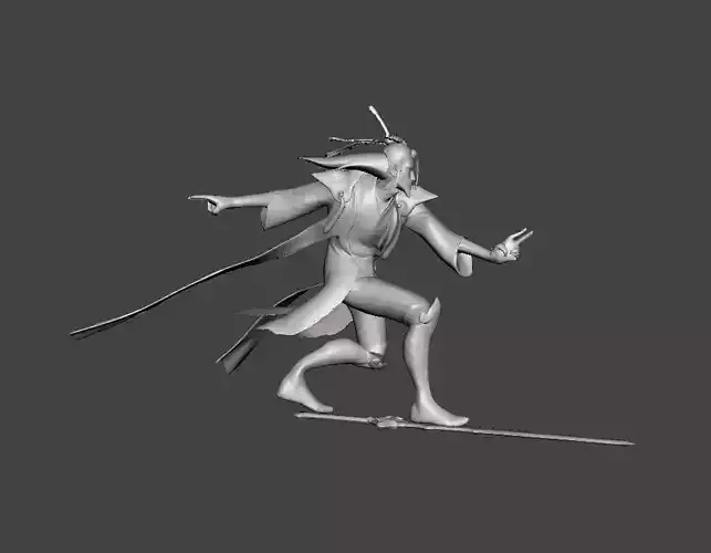 Eternal Sword Master Yi 3D Model