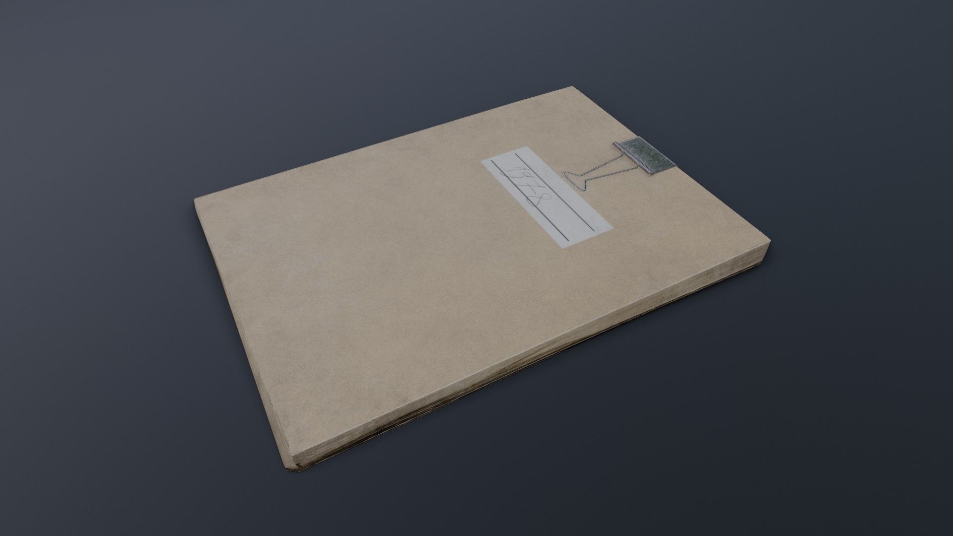 Old Dirty Notes Low-poly 3D model_3