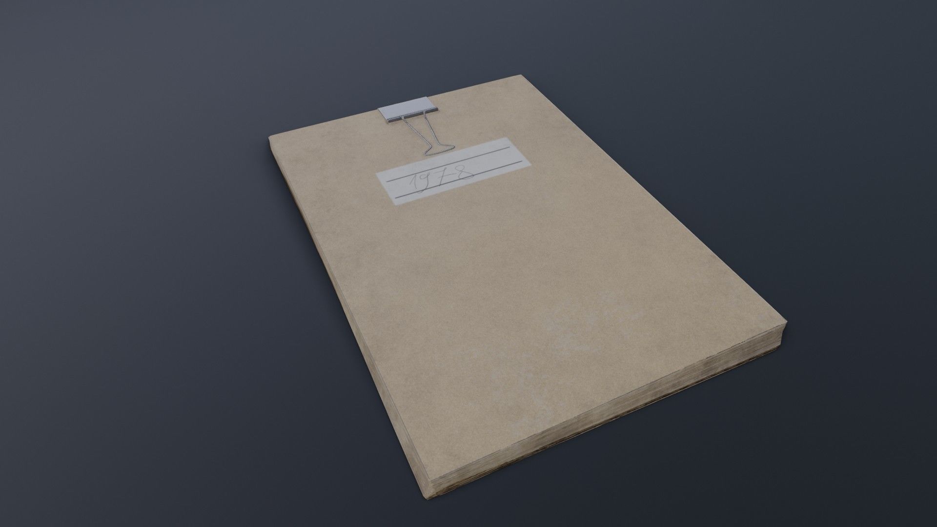 Old Dirty Notes Low-poly 3D model_28