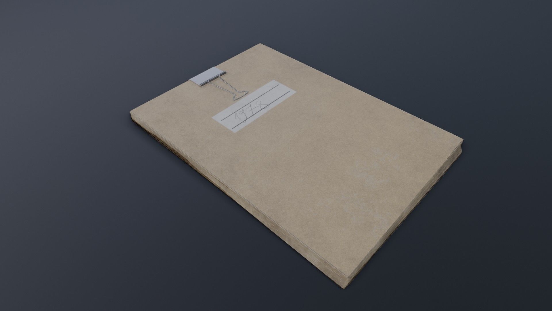 Old Dirty Notes Low-poly 3D model_26