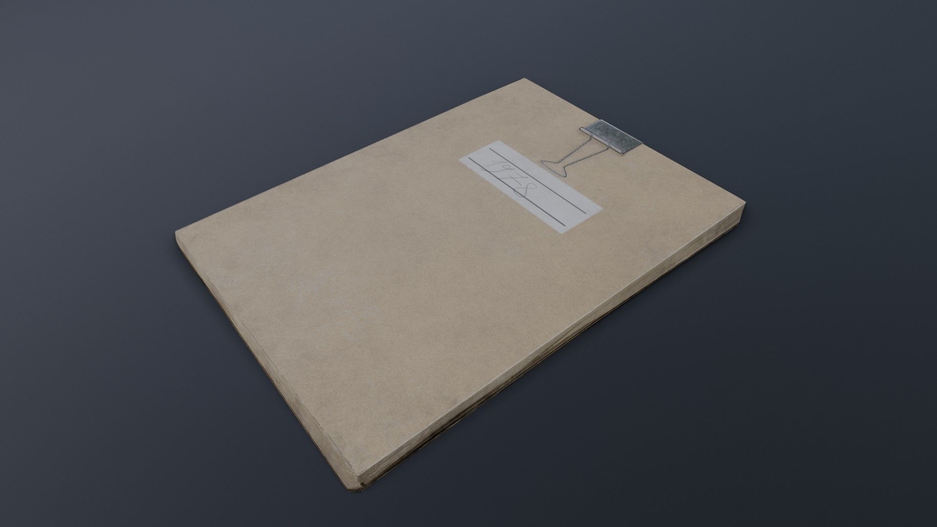 Old Dirty Notes Low-poly 3D model_2