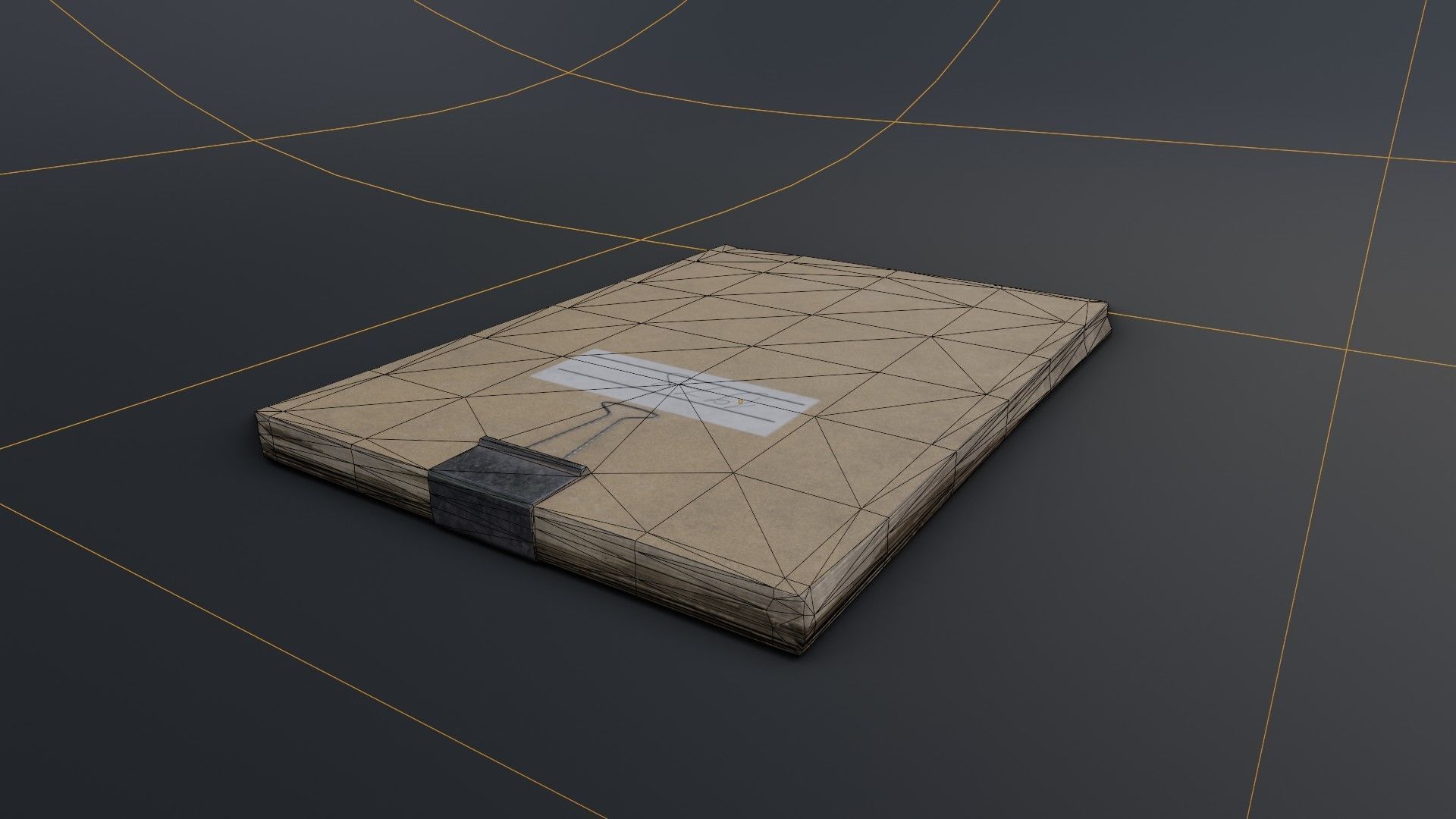 Old Dirty Notes Low-poly 3D model_36