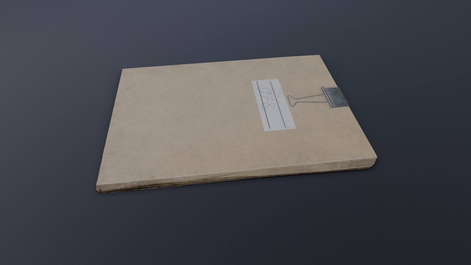 Old Dirty Notes Low-poly 3D model_5
