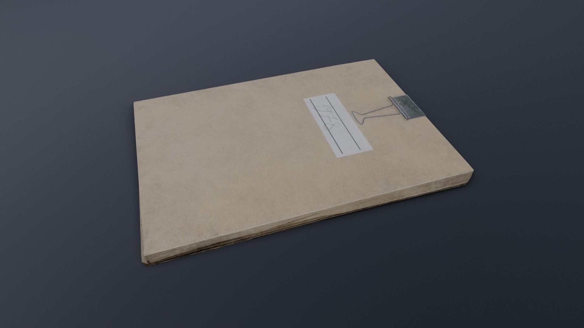 Old Dirty Notes Low-poly 3D model_4