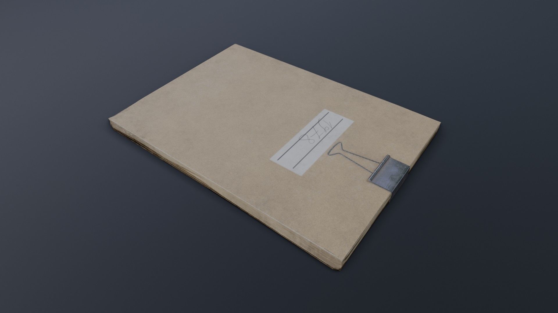 Old Dirty Notes Low-poly 3D model_9