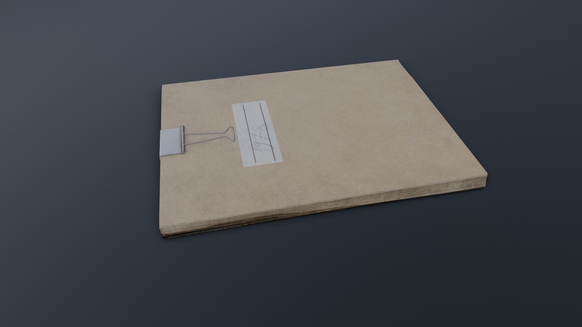 Old Dirty Notes Low-poly 3D model_21