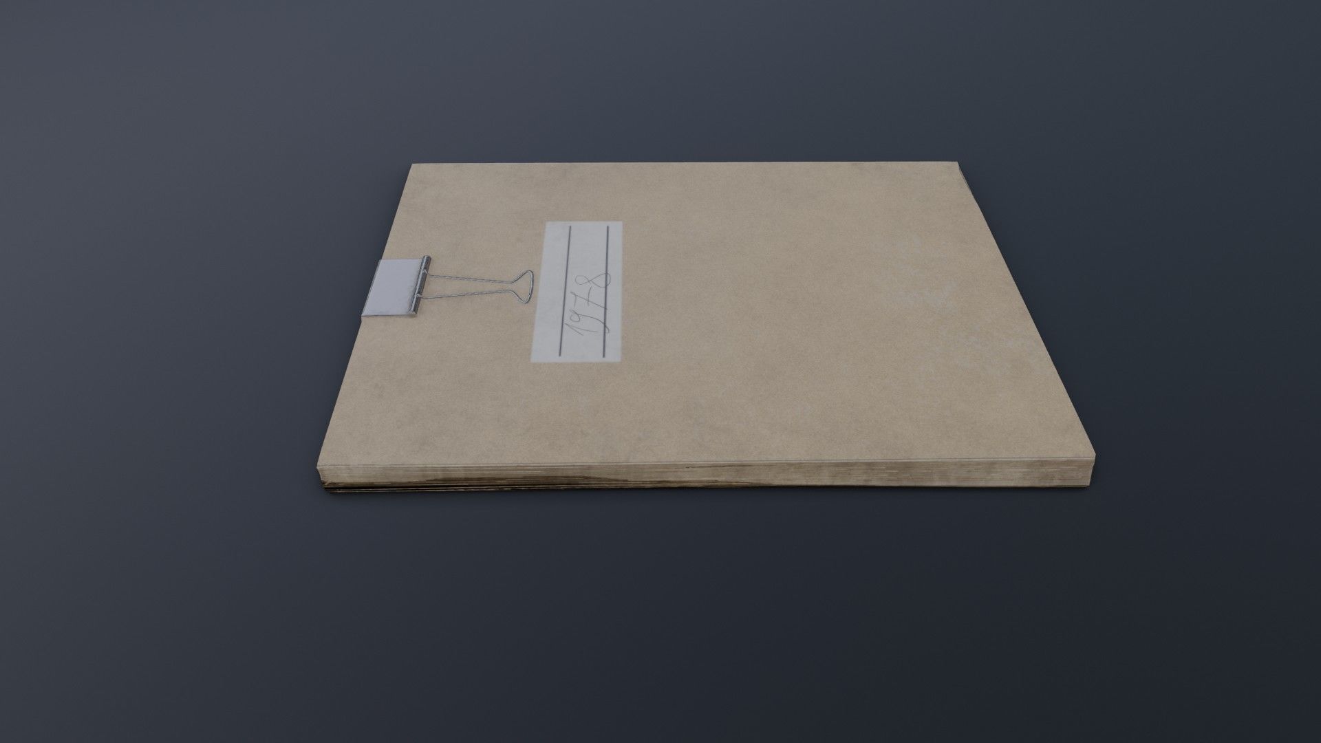 Old Dirty Notes Low-poly 3D model_22