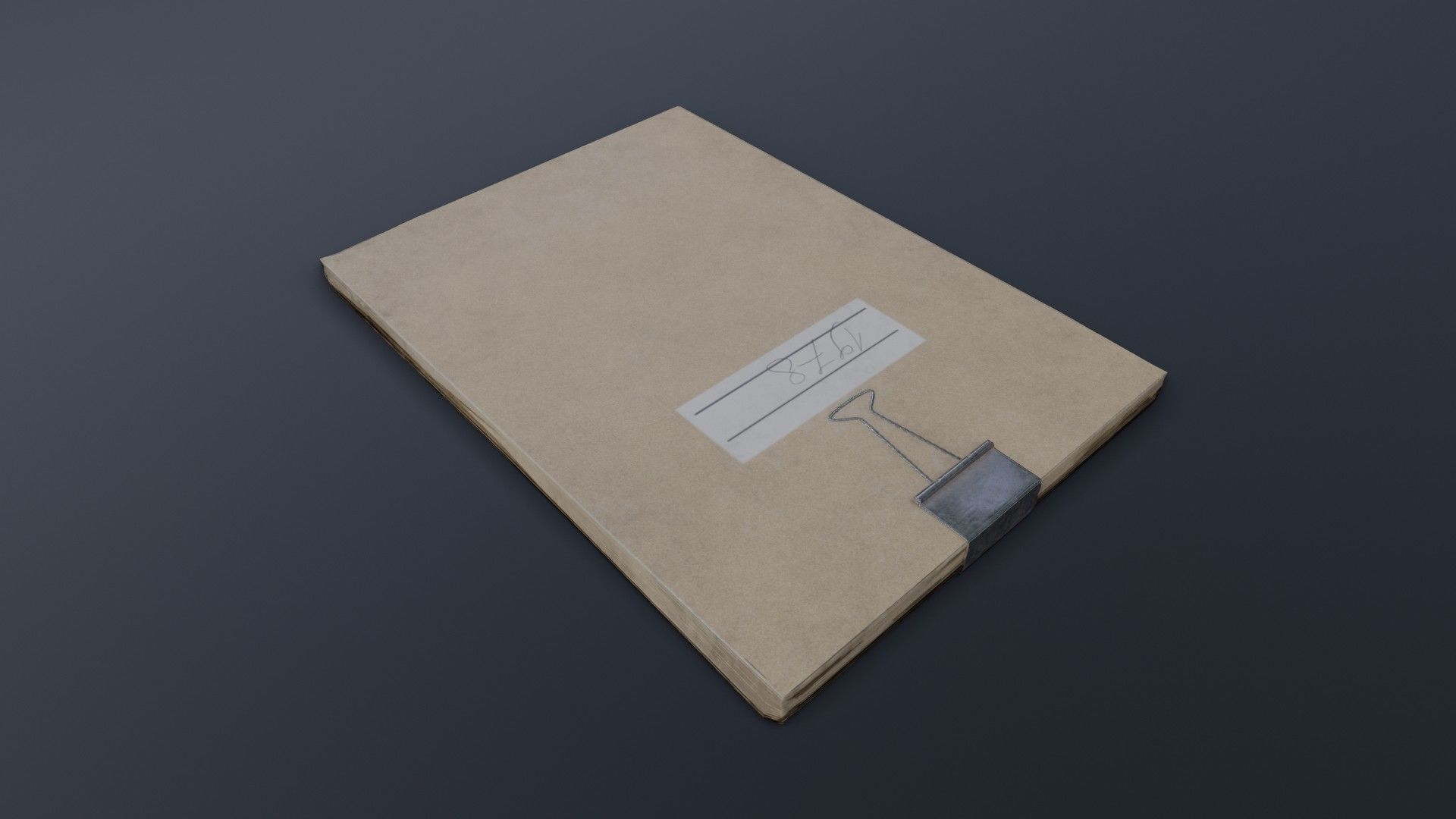 Old Dirty Notes Low-poly 3D model_10