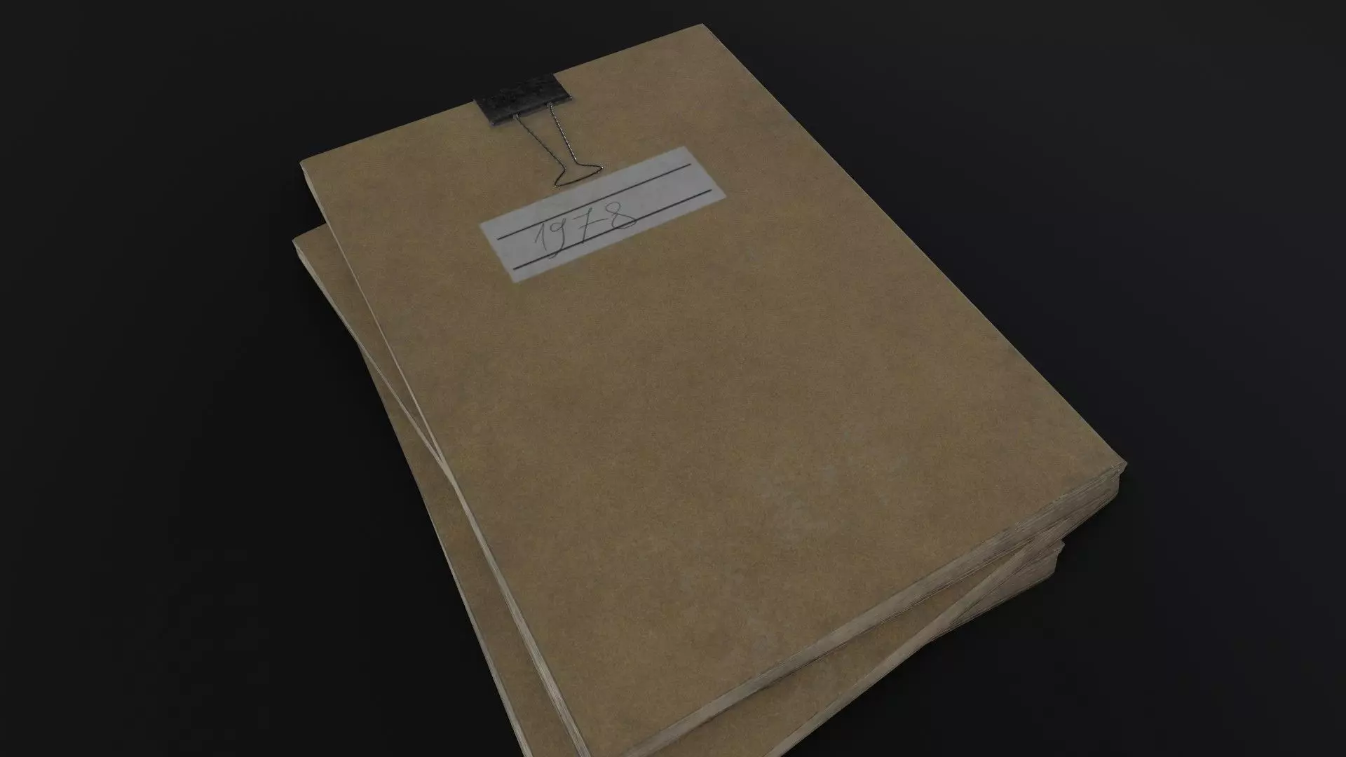 Old Dirty Notes Low-poly 3D model_0