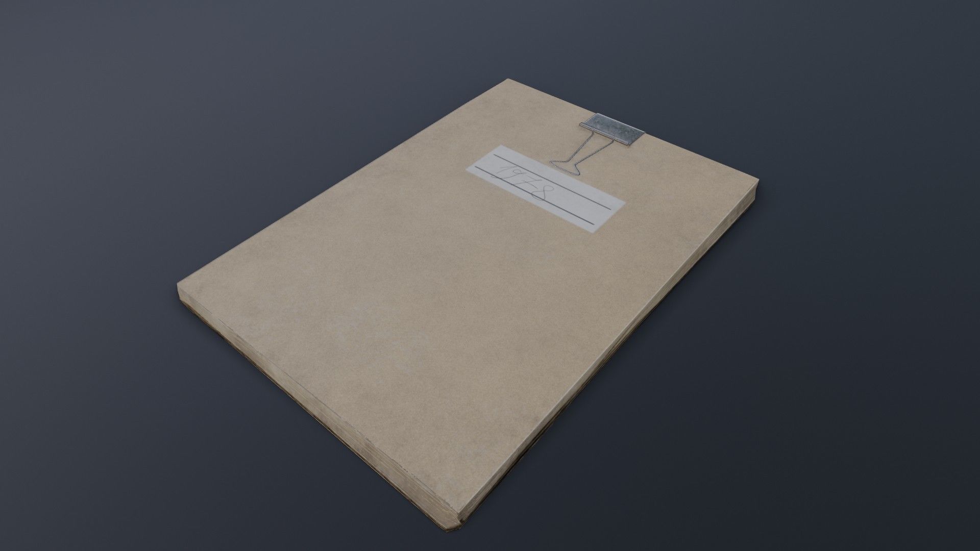 Old Dirty Notes Low-poly 3D model_34